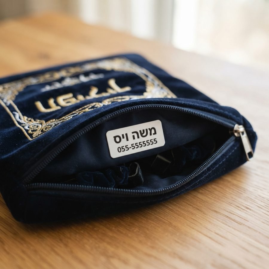 תווית שם על תיק תפילין